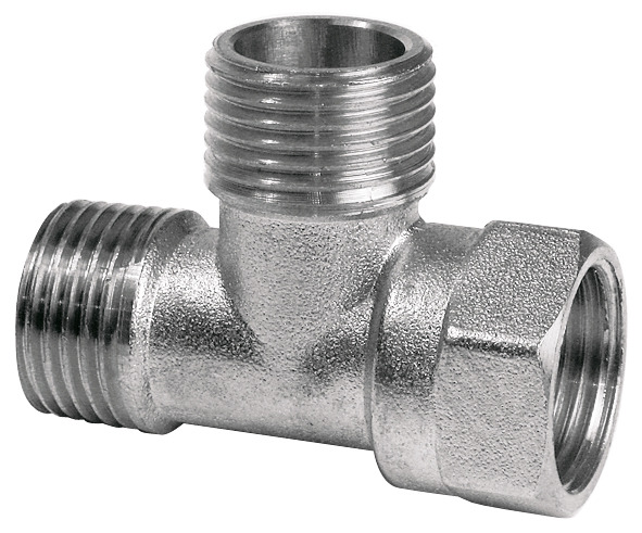 Тройник переход. Aqualink 02380 Ø1/2" в-н-н латун., 10/120